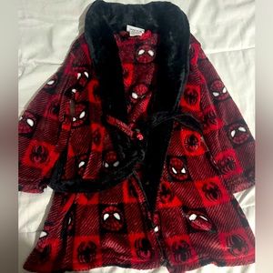 Spider-Man soft fleece robe size 2-3T